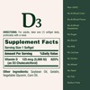 Nature's Bounty Vitamin D3 5000 IU Softgels, Rapid Release, Immune