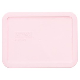 Pyrex (1) 7210 3 Cup Glass Dish & (1) 7210-PC Loring Pink Lid Made in the USA