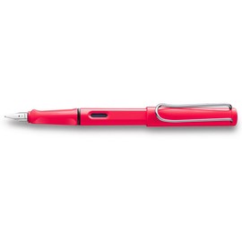 Lamy Safari 041 1226265 Fountain Pen Neon Coral Range of Nibs to Choose from Feder M