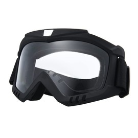 Skull Motorcycle Goggles with Removable Face Mask，Dirt Bike Goggles Motocross Windproof ATV Dustproof Racing Scratch Resistant Ski Protective Safety Glasse