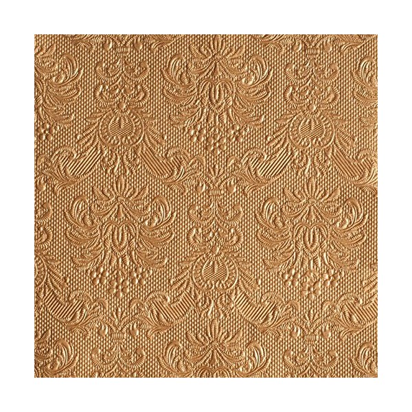 Ambiente Serviettes Dinner/Party Approximately 40 x 40 Bronze Elegance Wedding/Baptism