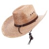 Mexican Style Wide Brim Safari Hat - Natural OSFM