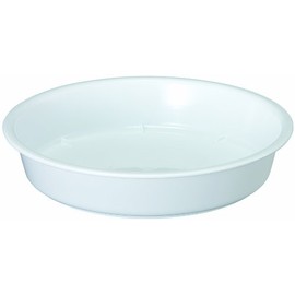 Yamato Plastic Pot Plate, Medium and Deep Plate, No. 6, φ7.1 x H1.6 inches (180 x 40 mm), White