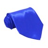 Soophen NEW Mens Necktie SOLID Satin Neck Tie Royal Blue