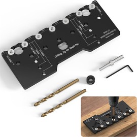 Hinge Opening Locator, Shelf Pin Jig, 5mm Cabinet Adjustable Shelf Jig Drilling Guide, Straight Hole Drilling Template, Woodworking Tool