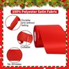 LATERN 20M Christmas Satin Ribbon, 10.2CM Width Thick Satin Ribbon
