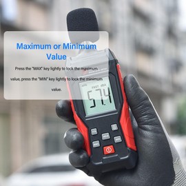 30-130 dB 4 Dígitos La pantalla de Color LCD muestra el detector de decibelios Detector de volumen doméstico Ruido ambiental medidores de ruido