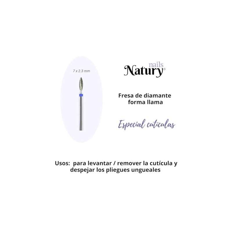 Natury Nails Set of 3 2.3mm Russian Manicure Cuticles Diamond