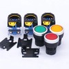 Taiss 3pcs 22mm Momentary Push Button Switch 10A 440V 1NO