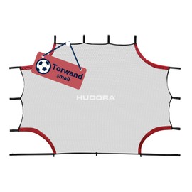 HUDORA Goal Wall Small - Versatile Goal Net with 4 Reinforced Target Holes - Robust Goal Net with Velcro Fasteners for Many Playing Options - High-Quality Outdoor Goal Wall for Leisure and Training