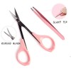 4" Curved Craft Scissors Stainless Steel Unisex Eyebrow Kit Eyebrow
