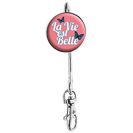 Miss Kha Key Holder "La Vie Est Belle", Pink - Pink