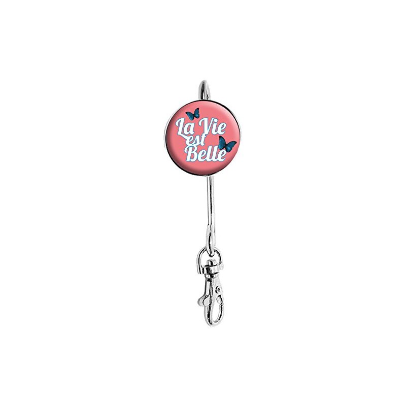 Miss Kha Key Holder "La Vie Est Belle", Pink -