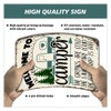 12 x 8 Inch Funny Camping Rules Sign Rustic Metal