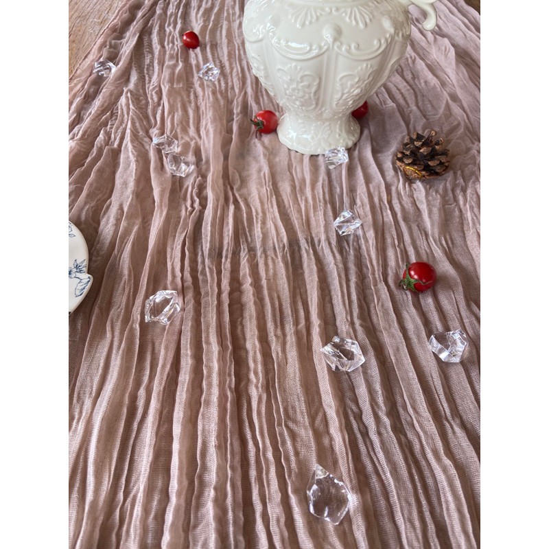 Cheesecloth Table Runner 35x120 Inch Boho Gauze Rustic Cheese Cloth