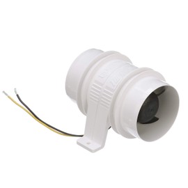 attwood 1733-4 Aspiratore per vapori in Sala Macchina Blower Serie 3000, per Tubo Diametro Interno di 7,62 cm/3 Pollici, Resistente all'Acqua, 12 Volt