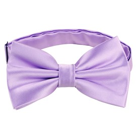 Alizeal Mens Tuxedo Bow Tie, Hanky and Cufflinks Set, Lilac