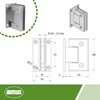 Amig - Model A Hinge for Shower Matte Nickel |