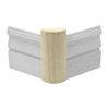 Pine Outside Radius Corner Base Block Bullnose, 3/4" x 2