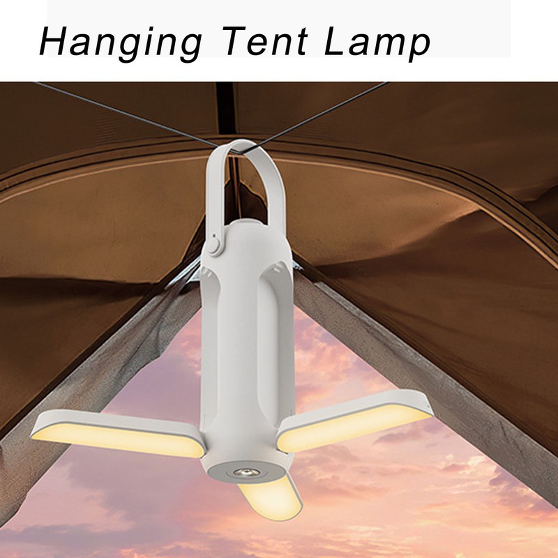Folding LED Camping Lantern Flashlight 10000mAh USB Rechargeable Collapsible IP54