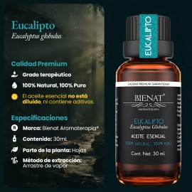 Bienat Aromaterapia Aceite Esencial De Eucalipto 30ml