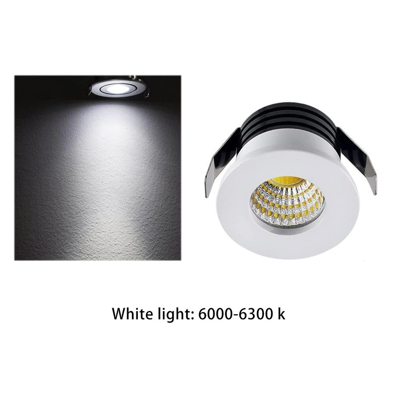 LED Recessed Ceiling Light, Mini 3W 30mm LED Downlight, 85-265V