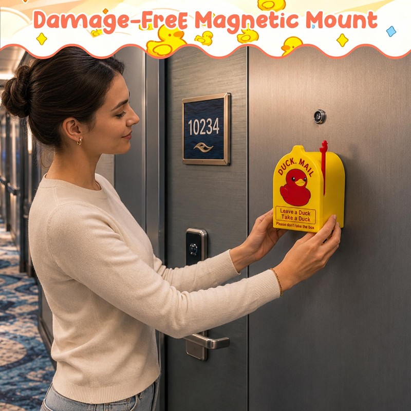Magnetic Cruise Duck Mailbox–Wall Mount Cruising Duck Exchange Box with