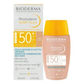 Bioderma Photoderm Nude Touch Spf50+ Tono Dorado, 40 Ml