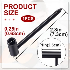 PAGOW Guitar Truss Rod Wrench 1/4" (6.35mm), Guitar Repair Adjustment Wrench with Cross Screwdriver (1 Pcs)