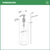 Bar5F Pump Bottle 32-Ounce 1-Liter Empty for Shampoo Conditioner Body