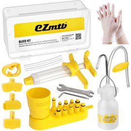 Yiezio Bicycle Hydraulic Disc Brake Bleeding Kit for Shimano Tektro Magura SRAM Series, Brake Change Hydraulic Kits, Outdoor Cycling Oil Mineral Bicycle Tool (2022 Lite)