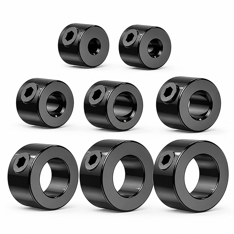 Drill Bit Depth Stop Collars for Woodworking – 8-Piece Adjustable