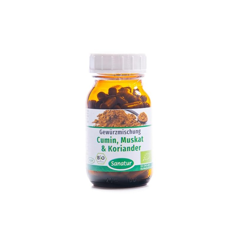 Sanatur Cumin Nutmeg & Coriander Spice Mix Capsules Pack of