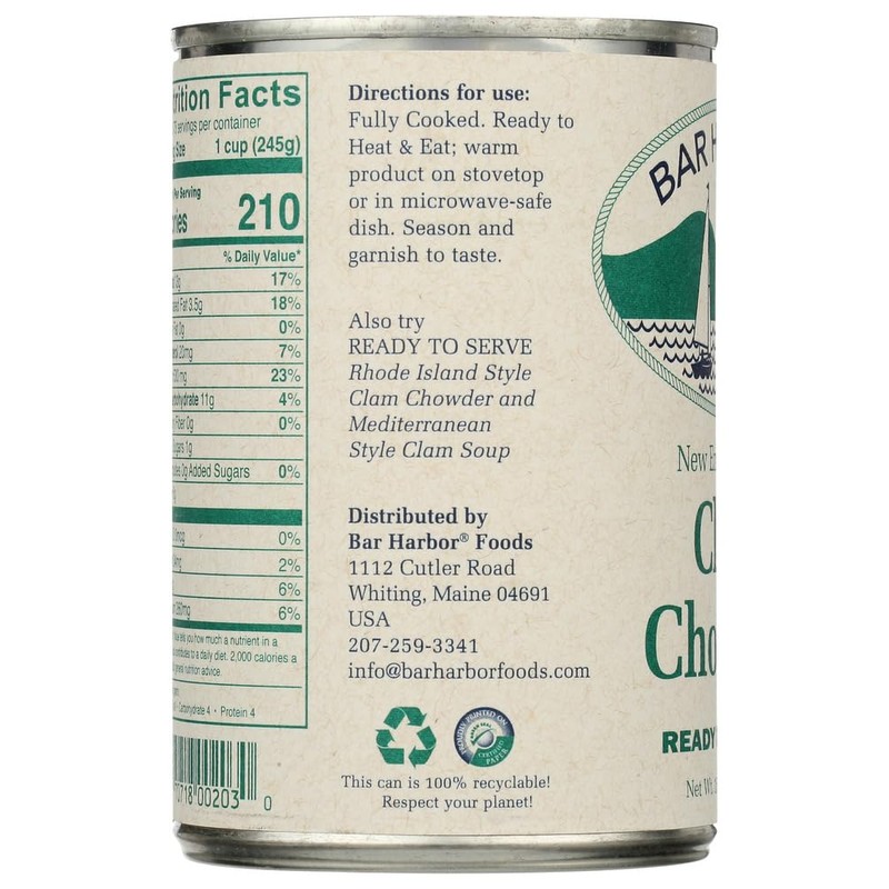 Bar Harbor New England Clam Chowder, 15 oz (425 g)
