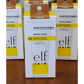 ELF 1 tube E.L.F. SKIN Suntouchable Whoa Glow Sunscreen makeup Primer Cosmetics