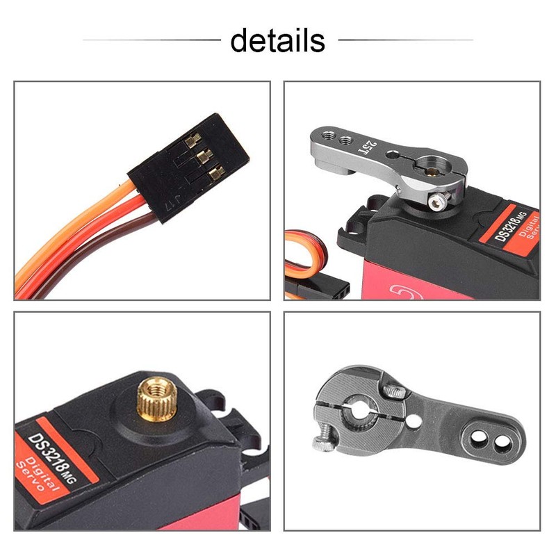 High Torque Servo, Waterproof Metal Gear Servo Fast Reaction for