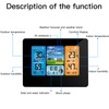 Binnan Colour Screen Weather Forecast Clock, Outdoor Thermometer Weatherproof Smart