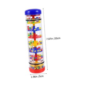 Kisangel 2pcs Rain Stick for Musical Educational Instrument Sensory Development and Cognitive Learning Smooth Design Experience for Boy Girl