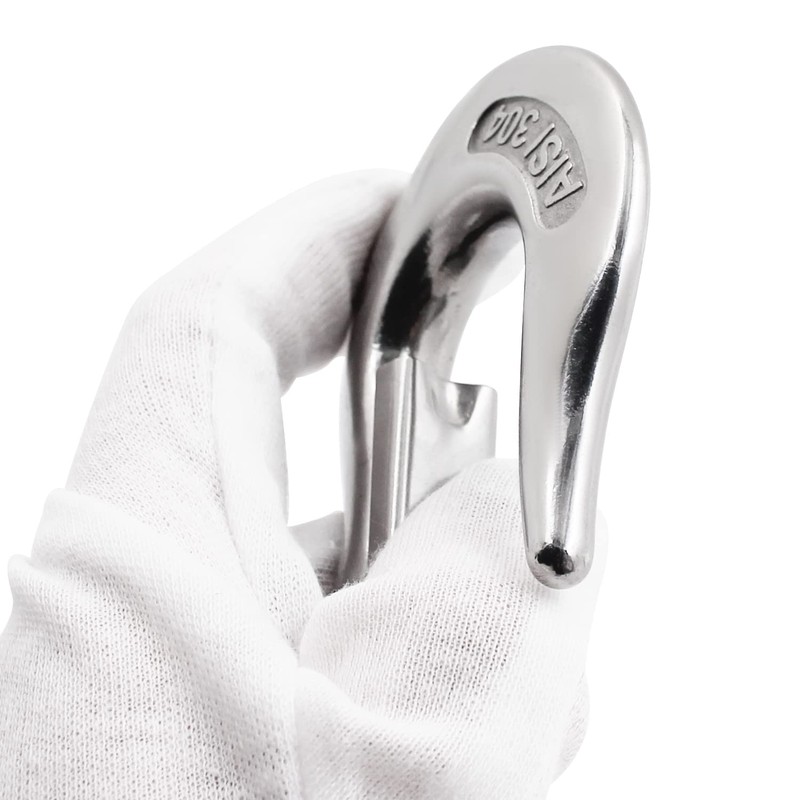 SHENGHUISS Clevis Slip Hook 304 Stainless Steel with Safety Latch,