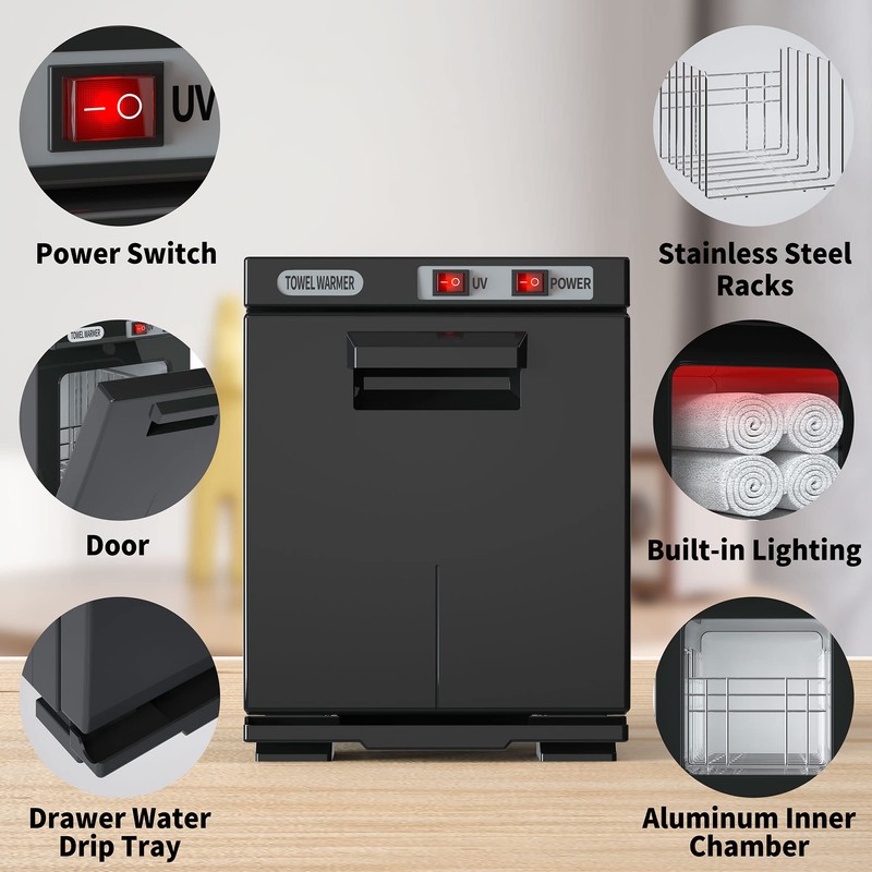 Asiakarn Towel Warmer, Hot Towel Warmers Spa, 5L Mini Towel