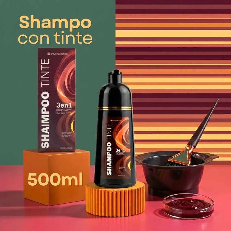 Shampoo Tinte Cubre Canas Natural Jengibre 500ml Pzs