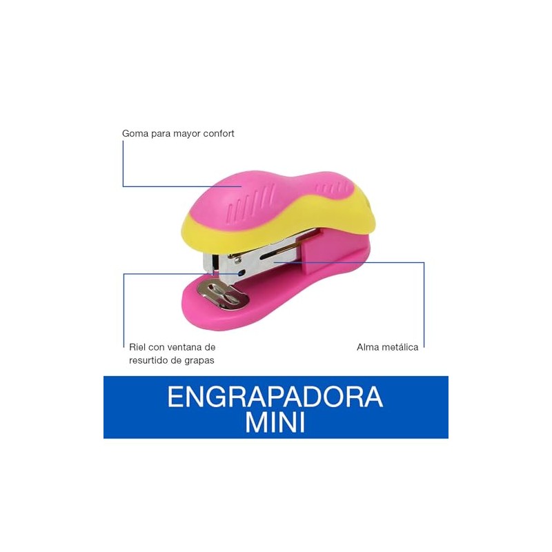 Swingline P4224 Engrapadora Plástica Mini 271, Capacidad para 12 Hojas