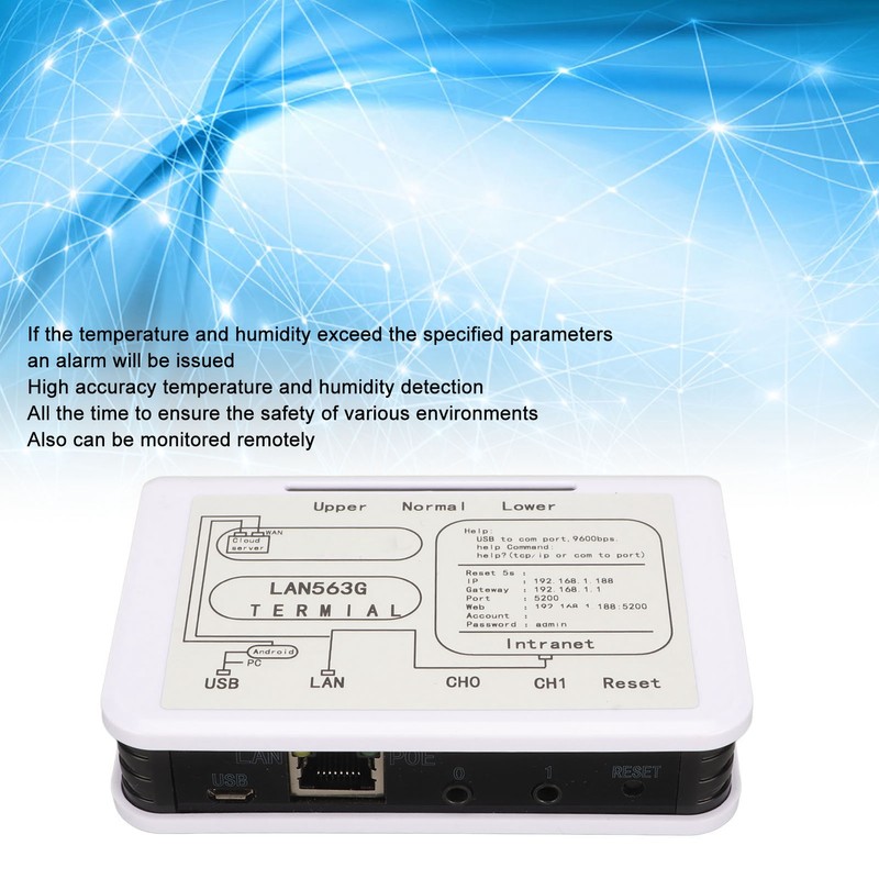 Temperature Humidity Sensor Remote Monitoring Plug and Play Temperature Control