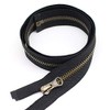 YaHoGa 2PCS #5 30 Inch Antique Brass Separating Jacket Zipper