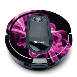 MightySkins Compatible with Shark Iq Robot Top Only Coverage - Pink Flames | Protective, Durable, and Unique Vinyl Decal Wrap Cover | Easy to Apply, Remove, and Change Styles | Made in The USA