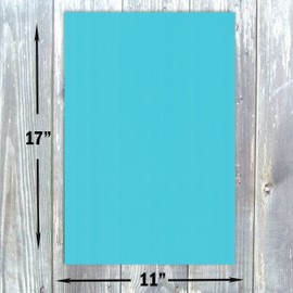 Hamilco Colored Cardstock Paper 11" x 17" Electric Blue Color Card Stock Paper 50 Pack