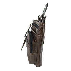 CUBIC CORE 1737 Scissor Bag [Shoulder Bag, Men's, Waist Pouch, 3wqy, Scissor Case with Carabiner] Brown