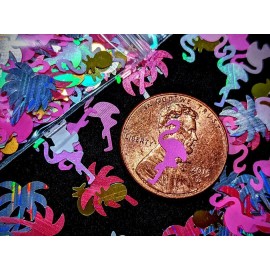 Unique Nail Creations FLAMINGO/PALMTREE/PINEAPPLE/TURTLE GLITTER~Nail•Acrylic•Gel•Body•Face•Festival