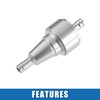 A ABSOPRO Universal Gas Inline Fuel Filter 6mm OD Gasoline