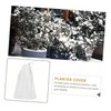 Sosoport 2pcs Plant Protection Cover Greenhouse Frost Guard Drawstring Winter